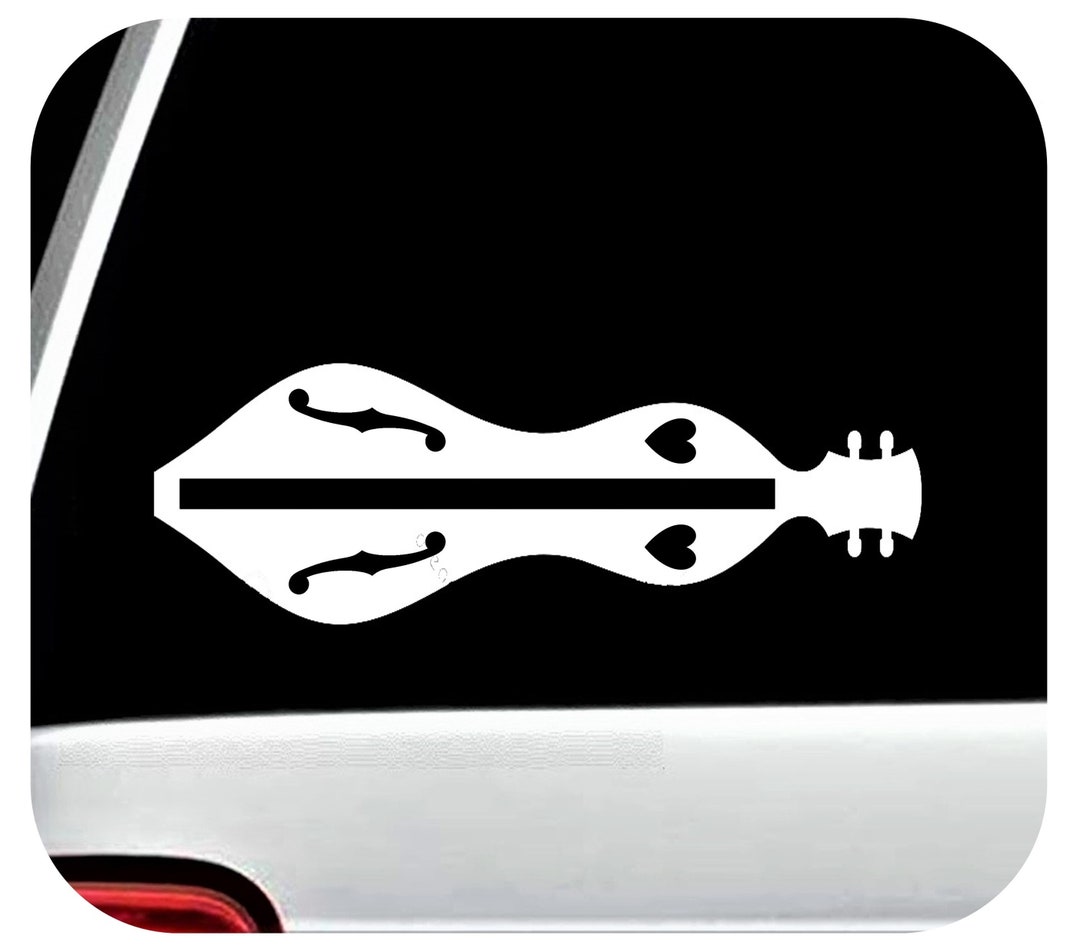 Dulcimer Decal Mountain Dulcimer Sticker for Car Window BG 908B Etsy