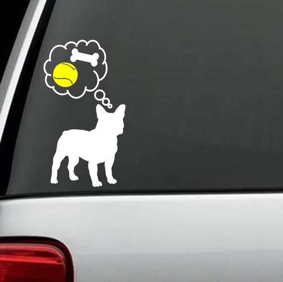 Frenchie Dad French Bulldog Decal Sticker Car Window BG 223