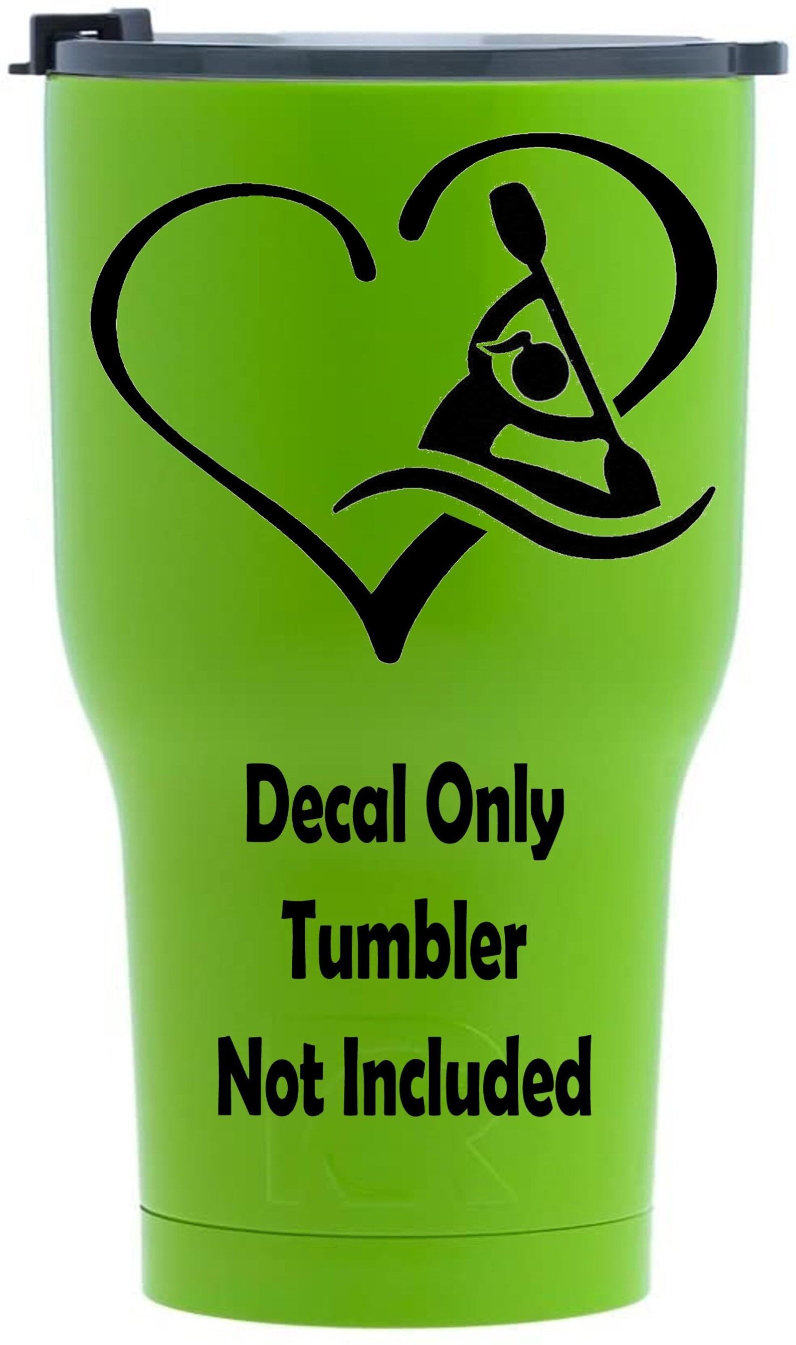 Girl Kayak Heart Decal Sticker Girl Kayaking BG 674 Etsy