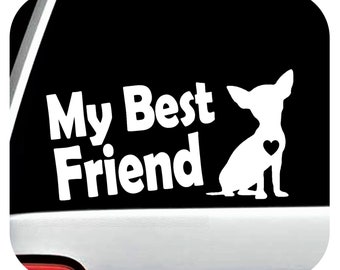 Chihuahua Sticker | Chihuahua Decal | Laptop Sticker | Water Bottle Sticker | Personalized Gifts | Tumbler Decal | Fur Mama | C1160