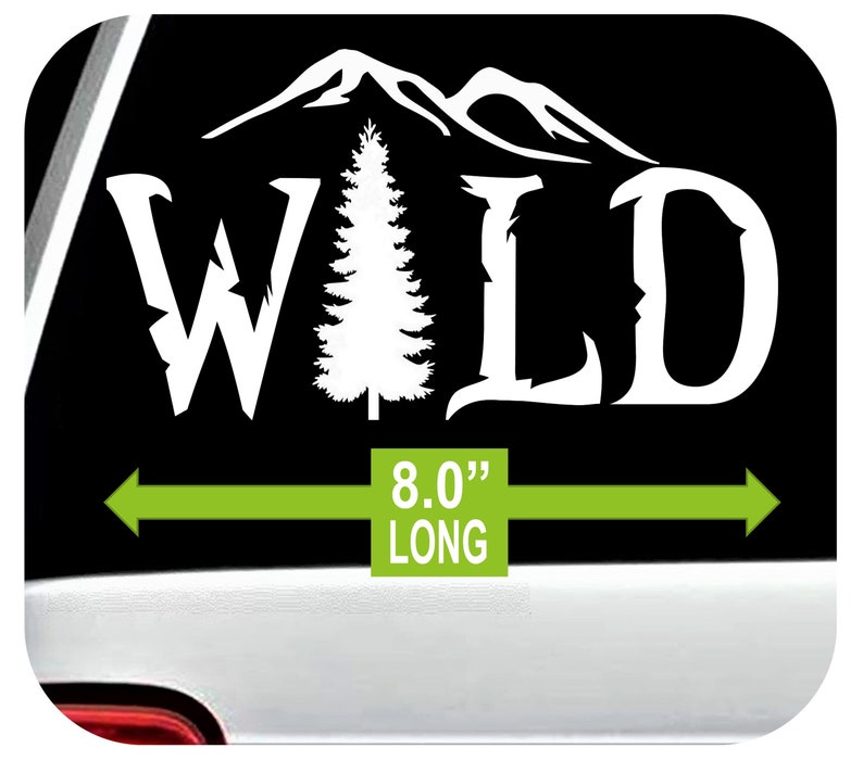 Wild Decal Sticker for Car Window | Hiking Camping Wilderness Outdoor ...