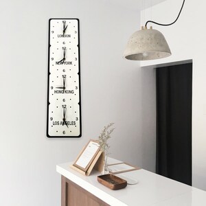 Vertical Clock Ruler Custom Vertical Time Zone Clock: Personalized Colors & Names - Etsy