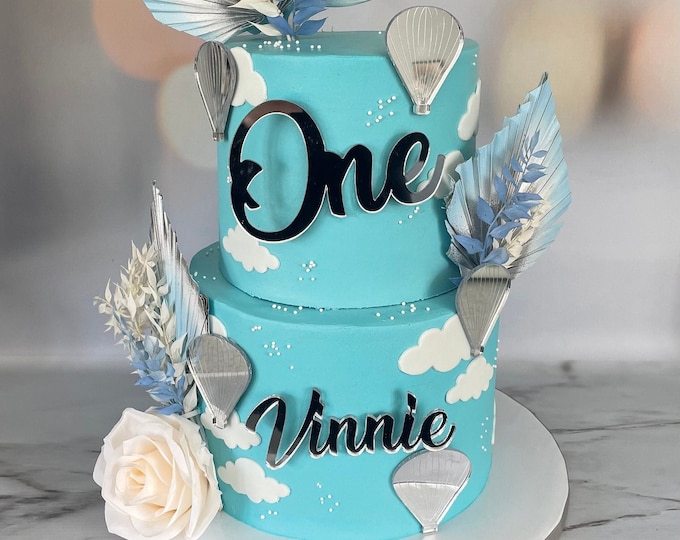 Bespoke Cake Topper: Name, Age, & Emblems - Recycled Acrylic