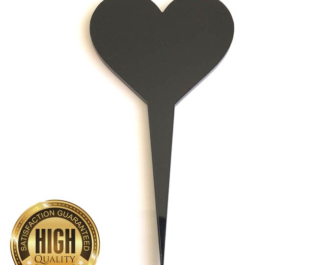 Heart Cake Toppers & Cup Cake Toppers - Several Colour Options Available, Any Bespoke Style Made, Crafting Customised