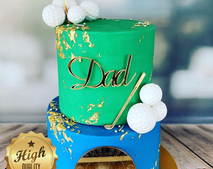Birthday / Fathers Day Bespoke, Name and Three Emblems/embellishments of your choice - Many Colour Choices - Bespoke Designs Made