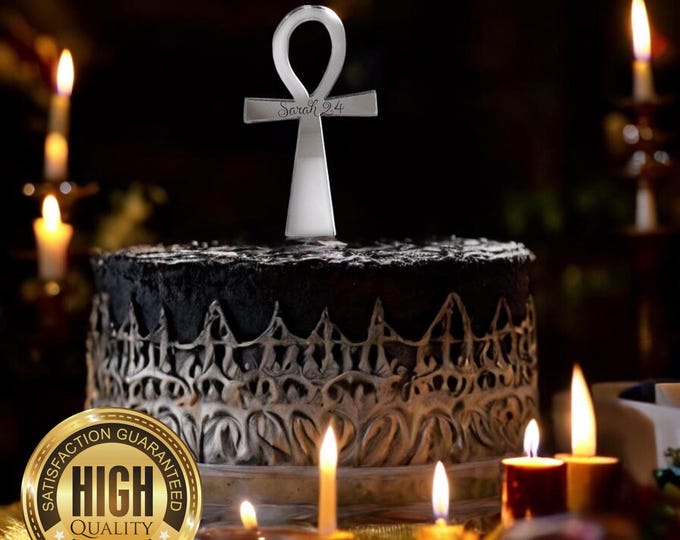 Egyptian Ankh Cake Toppers - Custom Colours, Any Bespoke Style Made, Crafting Emblems