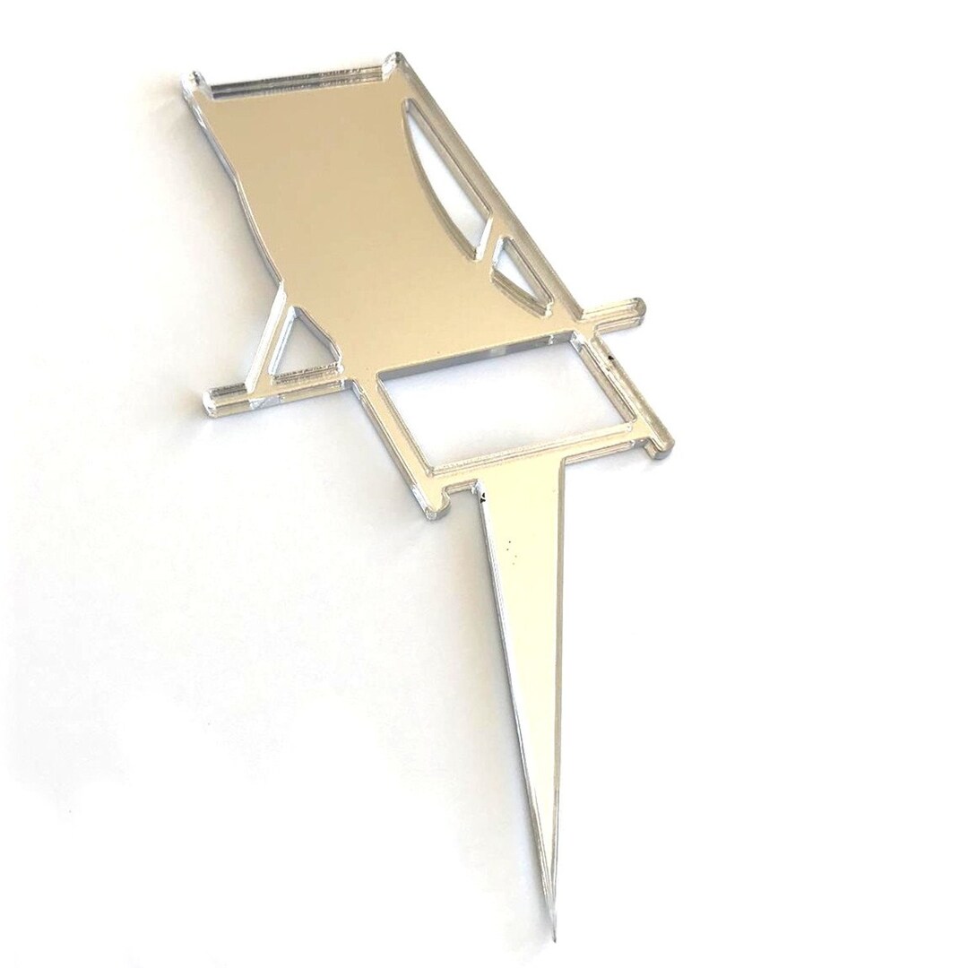 Deck Chair Acrylic Cake Topper: Custom Beach Theme Cupcake Toppers - Etsy
