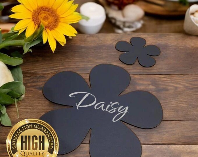 Daisy Shaped Placemats & Coasters - Clear, Gloss or Matt Colours, Custom Sizes, Shapes, Engraving Services