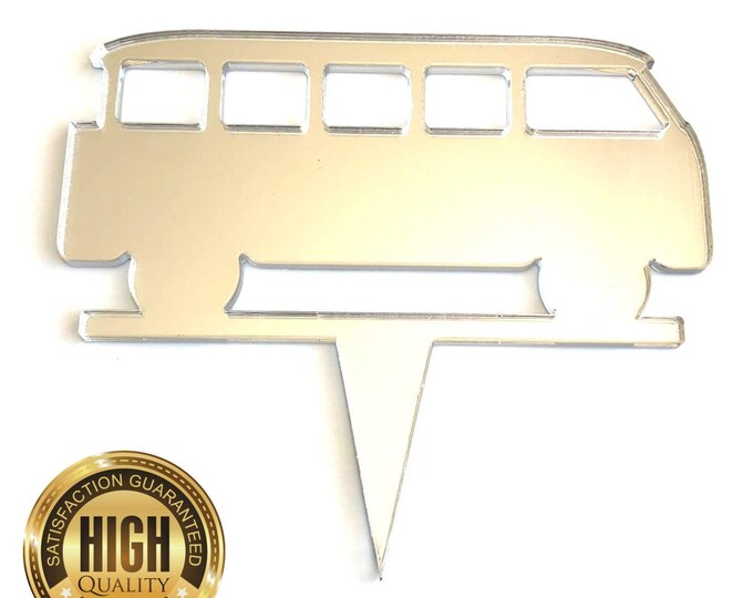 Camper Van Shaped Cake Toppers & Cup Cake Toppers - Several Colour Options Available, Any Bespoke Style Made, Crafting Customised