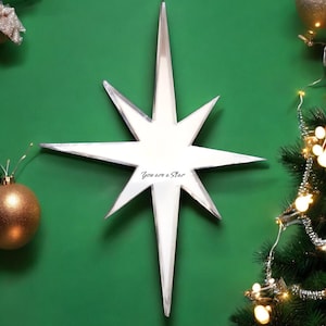 Custom Star Mirror: Child Safe Acrylic, Solar System Decor
