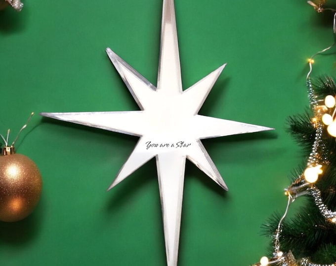 Custom Star Mirror: Child Safe Acrylic, Solar System Decor