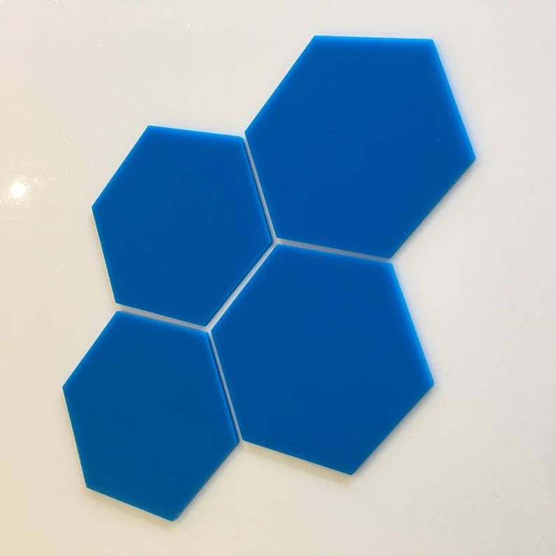Clear Gloss Acrylic Square Crafting Mosaic//Wall Tiles 1cm-20cm Sizes 1/"-7.9/"