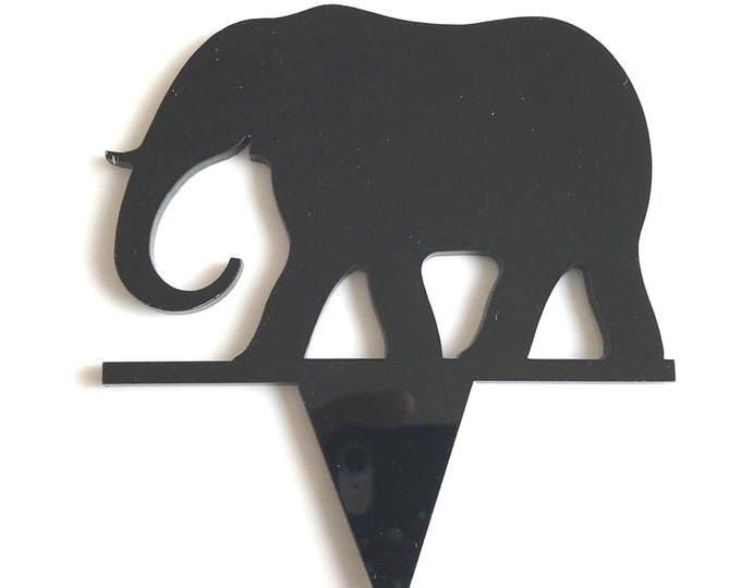 Elephant Cake Topper: Recycled Acrylic, Bespoke Style