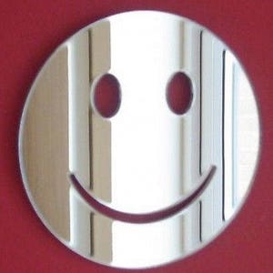 Smiley Mirror - 5 Sizes Available, Bespoke Shapes Made