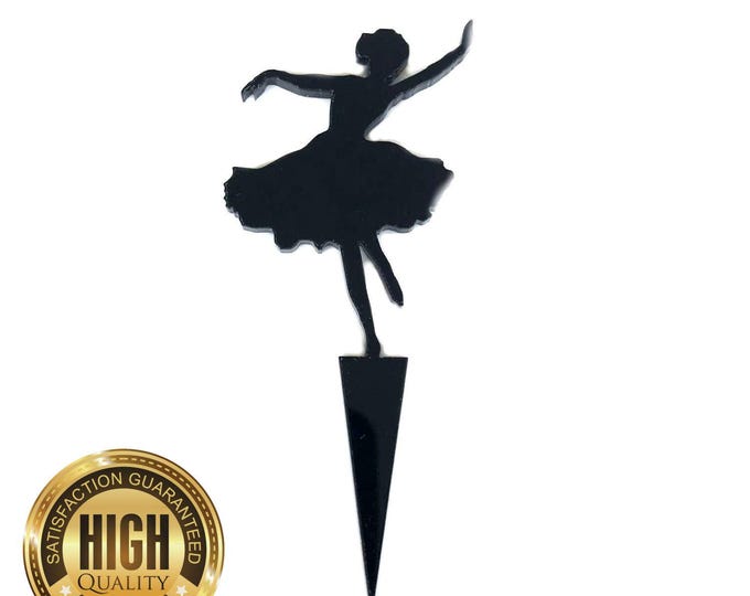 Dancing Ballerina Shaped Cake Toppers & Cup Cake Toppers - Several Colour Options Available, Any Bespoke Style Made, Crafting Customised
