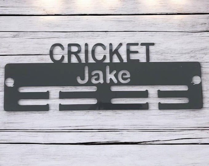 Custom Cricket Medal Hanger: Personalized Sport Award Display