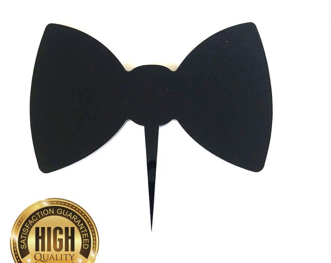 Dicky Bow Tie Shaped Cake Toppers & Cup Cake Toppers - Several Colour Options Available, Any Bespoke Style Made, Crafting Customised