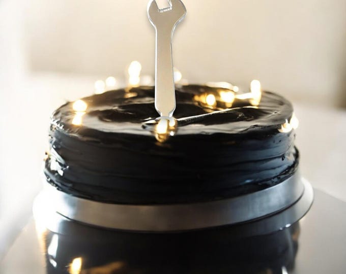 Spanner Cake Topper: Custom Colors, Handy Man Birthday Decor