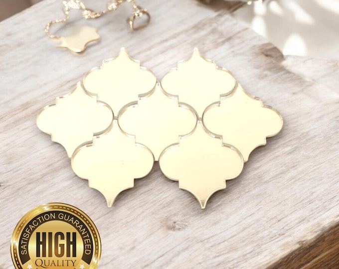 Moroccan Middle East Style Mirror Sets / Mosaics - Custom Colours, Sizes, Hoops or Holes Made, Packs of 10
