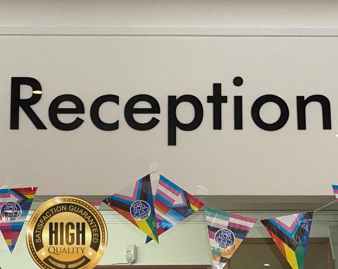 Indoor or Outdoor Floating Signs for Home, Office & Shops - Custom Made Sizes, Colours, Fonts, Logos