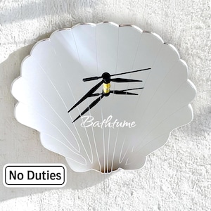 Scallop Shell Shaped Clocks - Custom Colours/Woods, Bespoke Shapes, Sizes and Engraving Services