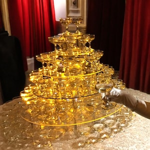 Wedding / Party Cocktails Display Stands for Coupe glasses. Custom Sizes & Heights Made