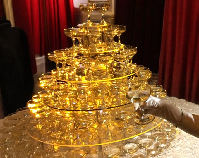 Wedding / Party Cocktails Display Stands for Coupe glasses. Custom Sizes & Heights Made