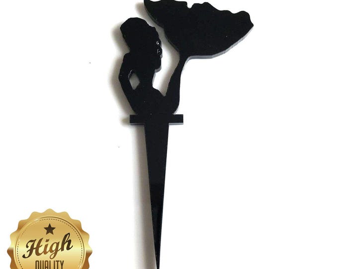 Mermaid Cake Toppers: Acrylic Cupcake Decorations