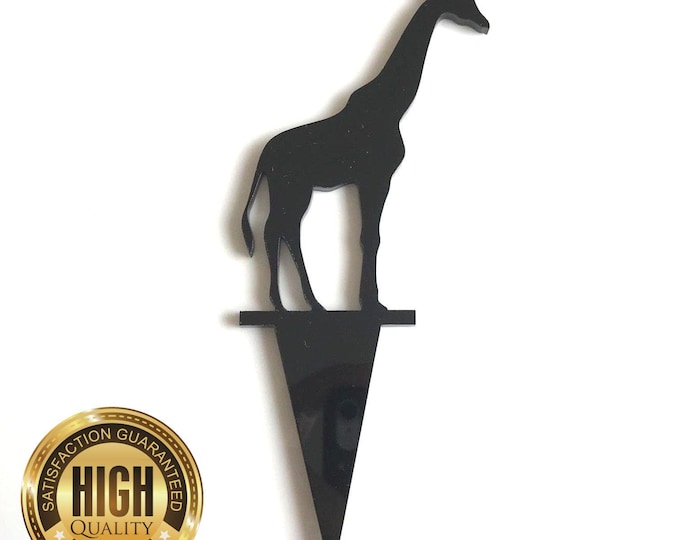 Giraffe Shaped Cake Toppers & Cup Cake Toppers - Several Colour Options Available, Any Bespoke Style Made, Crafting Customised
