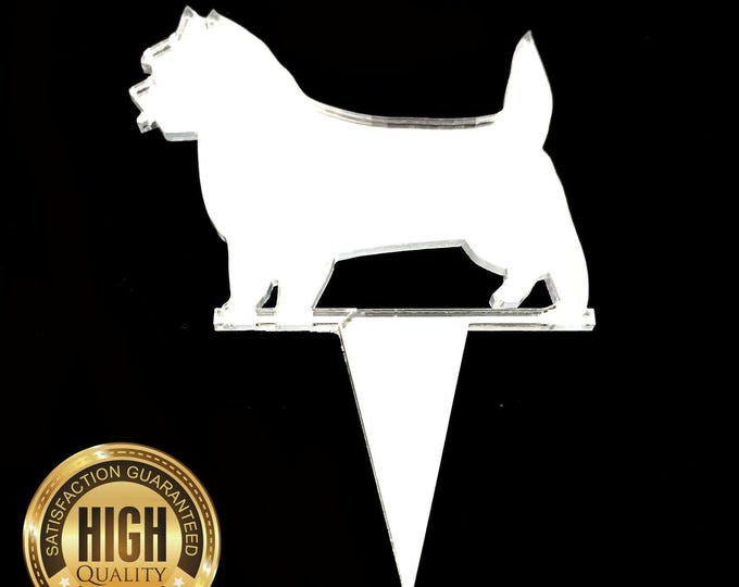 Scottish Terrier Dog Shaped Cake Toppers & Cup Cake Toppers - Several Colour Options Available, Any Bespoke Style Made, Crafting Customised