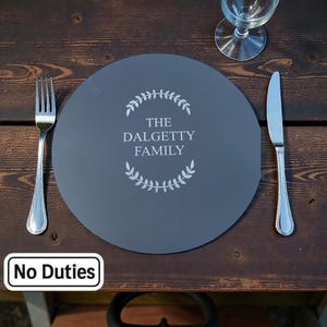 カスタムアクリルプレースマット＆コースター：パーソナライズ彫刻