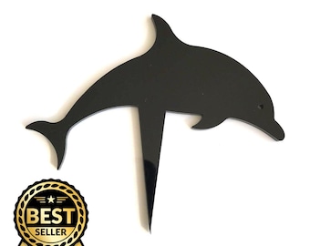 Dolphin Cake Topper: Recycled Acrylic, Custom Colors