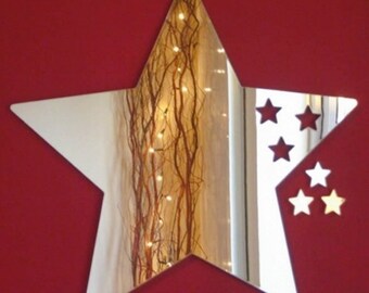 Stars out of Star Shaped Mirrors, Bespoke Shapes Made