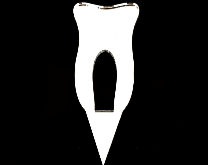 Custom Tooth Cake Topper: Recycled Acrylic, Bespoke Design