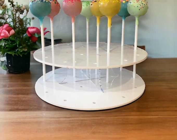 Custom Cake Pop Stand: Round or Square, Party Display