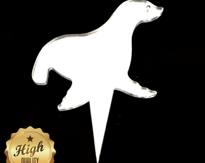 Seal Cake Topper: Recycled Acrylic Cupcake Decorations