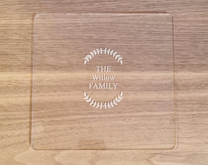 Clear Acrylic Worktop Saver: Custom Placemat, Heat Resistant