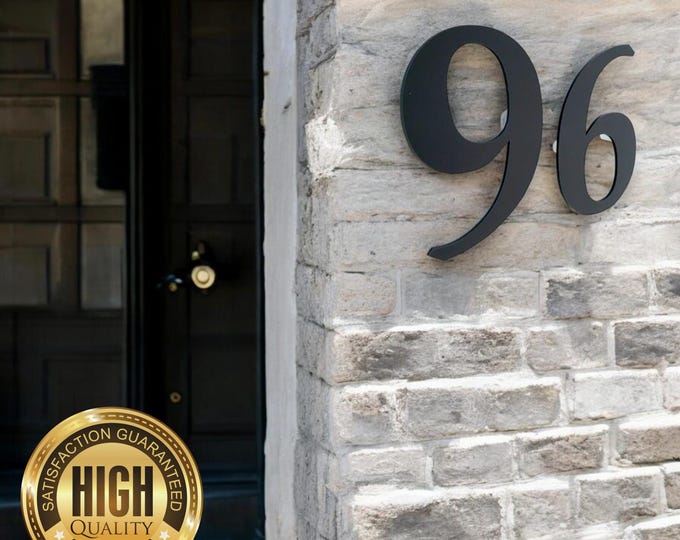 Floating Number Signs, House/Shop/office Names and Numbers with fixings - Custom Colours, Sizes, Fonts