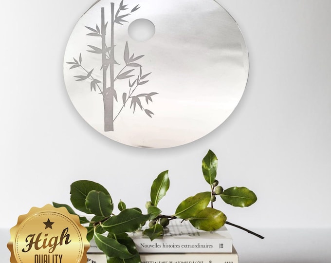 Round Engraved Acrylic Mirror: Custom Colors & Sizes (Up to 40cm)
