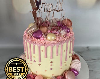 Custom Happy Birthday Cake Topper: Personalized Name & Age