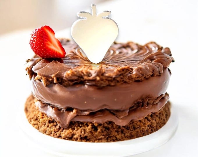 Strawberry Shaped Cake Toppers - Custom Colours, Bespoke Styles Made, Crafting Emblems