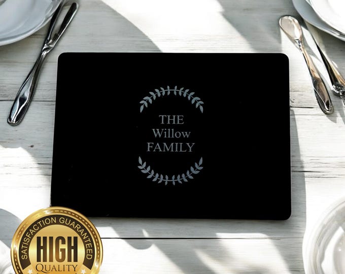Placemats & Coasters, Custom Gloss or Matt Finish Colours, Shapes, Sizes and Engraving Services
