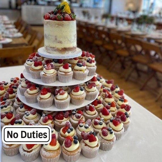 Set di alzatine per torte in acrilico per matrimoni