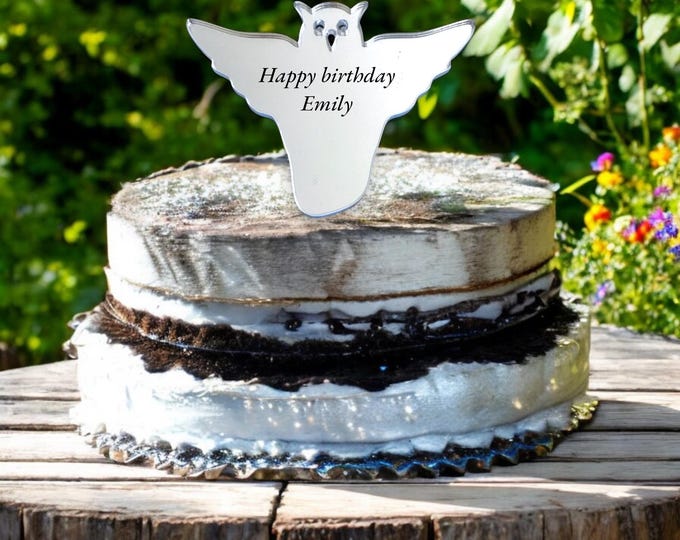 Owl Cake Toppers: Custom Acrylic Cupcake Decorations
