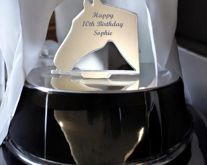 Horse Head Cake Toppers: Custom Acrylic Cupcake Decorations