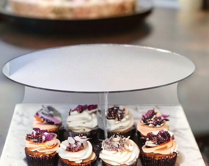 Table Cake / Round Display Raiser Stands -  Made to Order Custom Heights/Sizes/Colours