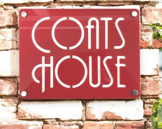 Rectangular House or Shop / Beauty Signs - Custom Colours, Woods, Sizes & Shapes Made