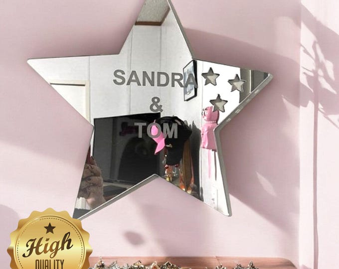 Star Signs Mirrors, Custom Colours, Sizes, Shapes, Engraving Services, Sizes up to 40cm