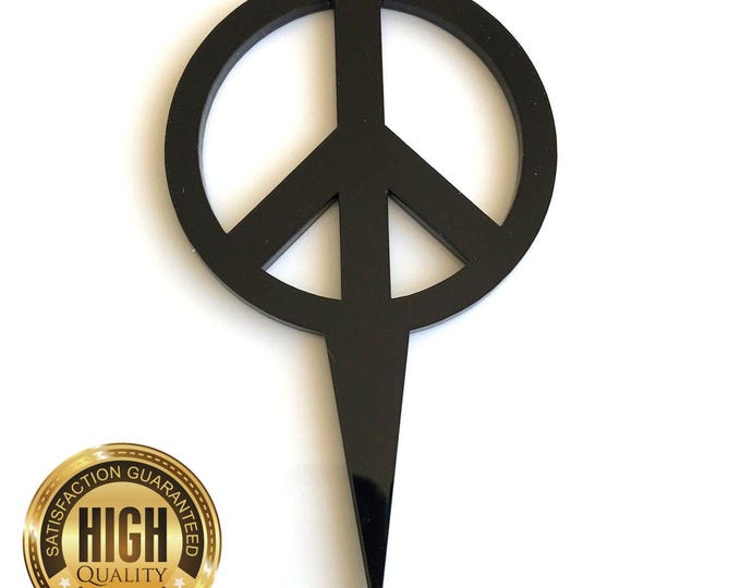 Peace Shaped Cake Toppers & Cup Cake Toppers - Several Colour Options Available, Any Bespoke Style Made, Crafting Customised