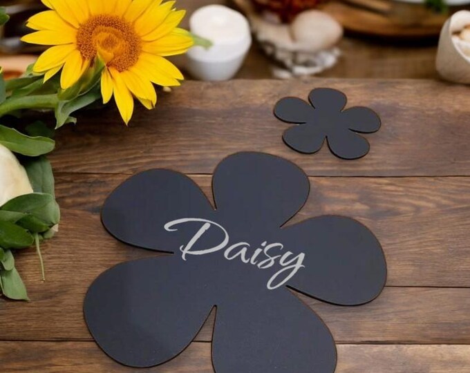 Daisy Shaped Placemats & Coasters - Clear, Gloss or Matt Colours, Custom Sizes, Shapes, Engraving Services